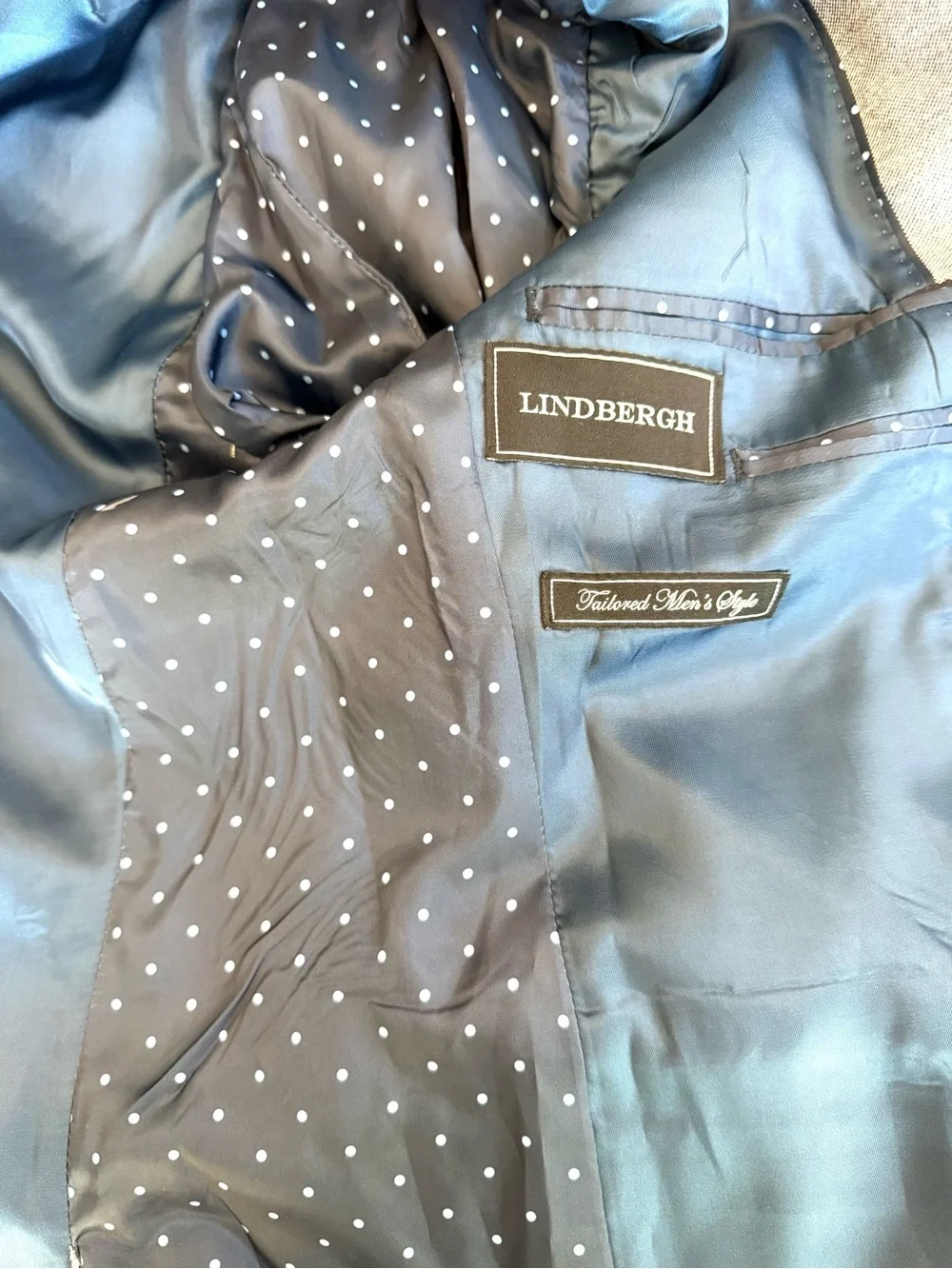 Lindbergh Tailored Blue Blazer Sport Coat Mens Size 50 Classic